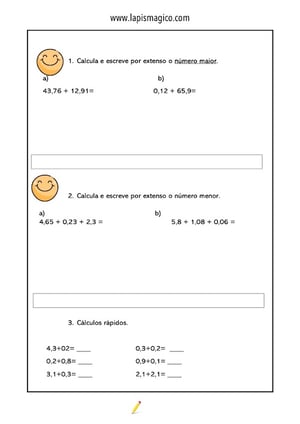 Adicao 4ano, ficha pdf nº3