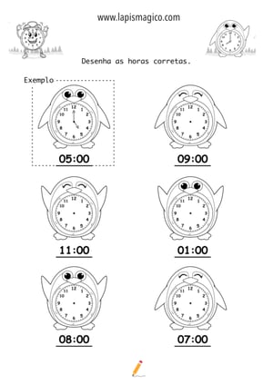 Horas, ficha pdf nº4