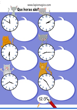 Horas, ficha pdf nº6