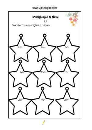 Multiplicacao 2ano, ficha pdf nº3