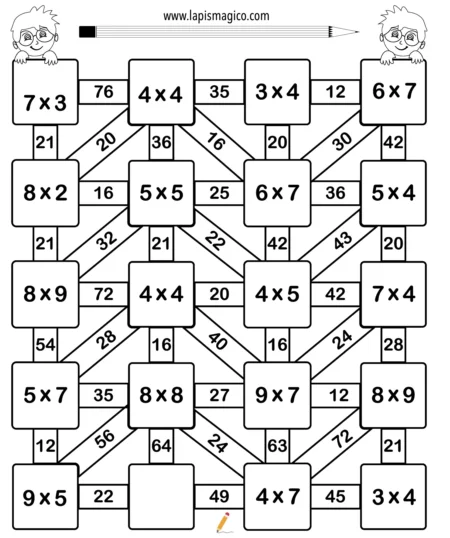 Multiplicacao 4ano, ficha pdf nº11