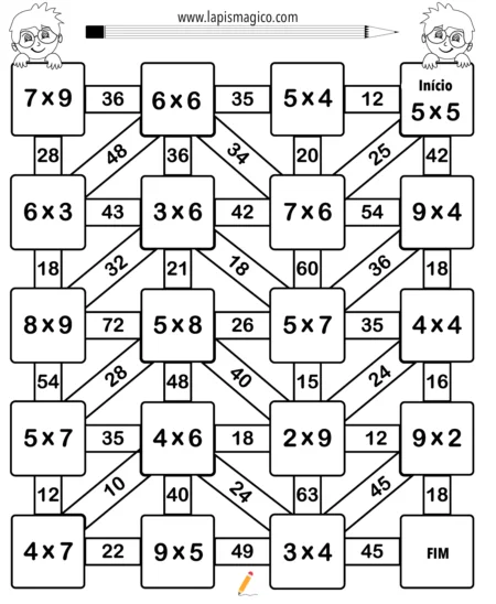 Multiplicacao 4ano, ficha pdf nº12