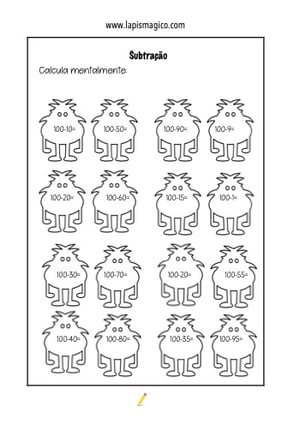 Subtracao 2ano, ficha pdf nº3