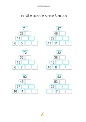 Subtracao 4ano, ficha pdf nº4