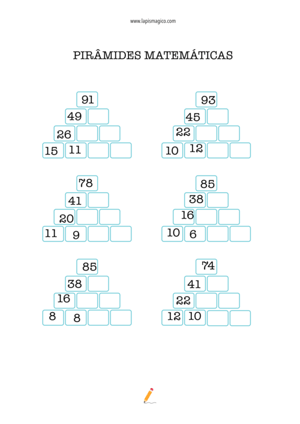 Subtracao 4ano, ficha pdf nº5