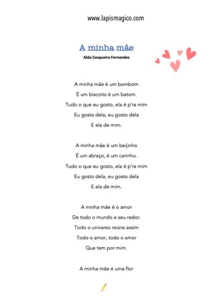 A Minha Mãe (Alda Casqueira), ficha pdf nº1