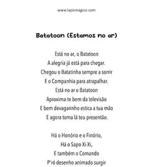 Batatoon, ficha pdf nº1 Batatoon, ficha pdf nº1
