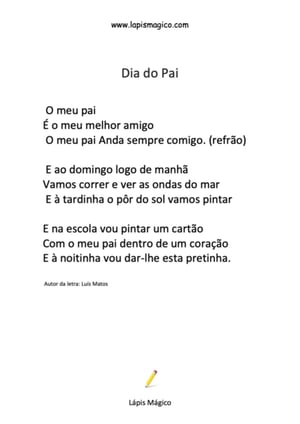 Dia do Pai, ficha pdf nº1