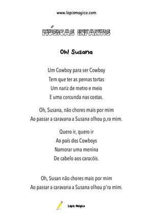 Oh Susana, ficha pdf nº1