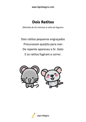 Dois Ratitos, ficha pdf nº1