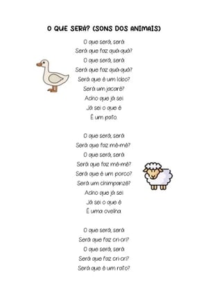 O que será?, ficha pdf nº1