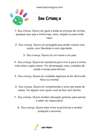 Sou criança, ficha pdf nº1