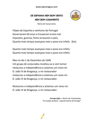 De Espanha Nem Bom Vento Nem Bom Casamento, ficha pdf nº1