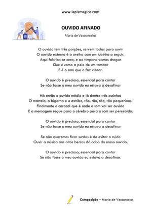 Ouvido afinado, ficha pdf nº1