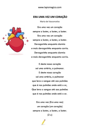 Era uma vez um coração, ficha pdf nº1