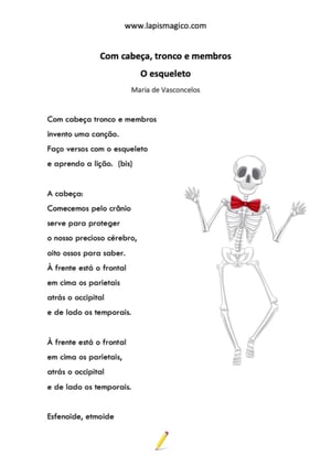 Com cabeça tronco e membros, ficha pdf nº1