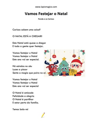 Vamos Festejar o Natal, ficha pdf nº1