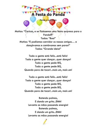 A Festa do Panda, ficha pdf nº1