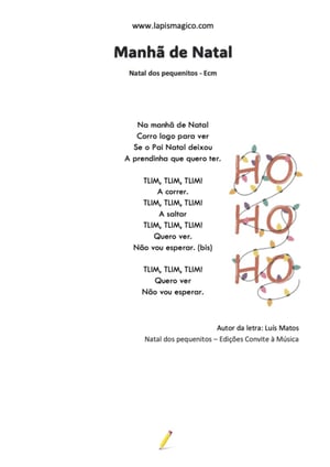 Manhã de Natal, ficha pdf nº1