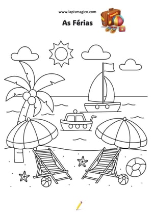 As Férias, ficha pdf nº2