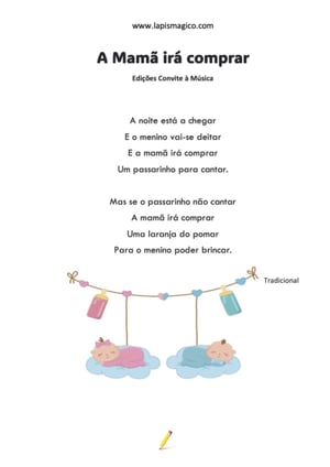 A mamã irá comprar, ficha pdf nº1