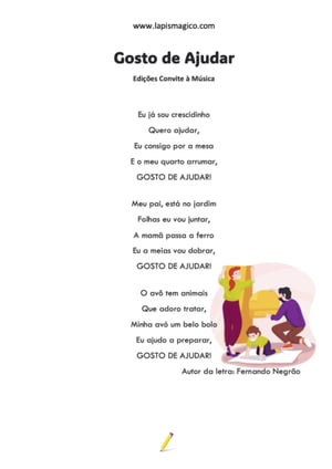 Gosto de Ajudar, ficha pdf nº1