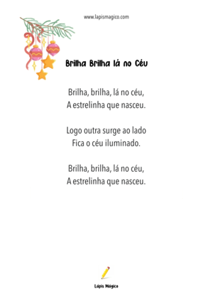 Brilha, brilha, lá no céu, ficha pdf nº1