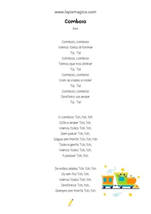 Comboio, ficha pdf nº1 Comboio, ficha pdf nº1