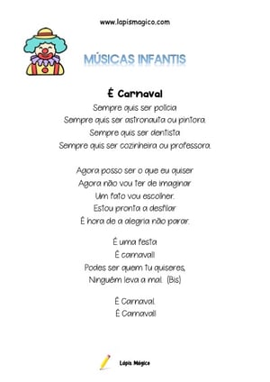 É Carnaval, ficha pdf nº1