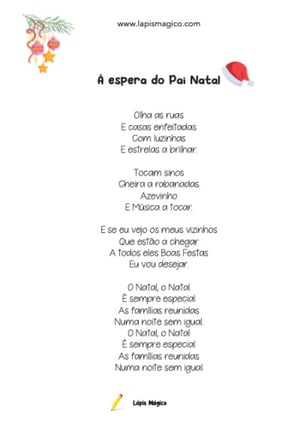 À Espera do Pai Natal, ficha pdf nº1