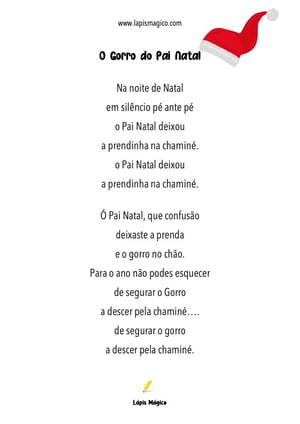 O Gorro do Pai Natal, ficha pdf nº1