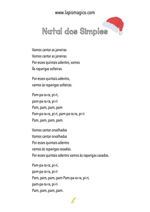 Natal dos Simples, ficha pdf nº1 Natal dos Simples, ficha pdf nº1