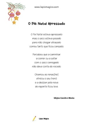 O Pai Natal Apressado, ficha pdf nº1