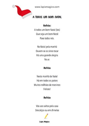 A Todos um Bom Natal, ficha pdf nº1