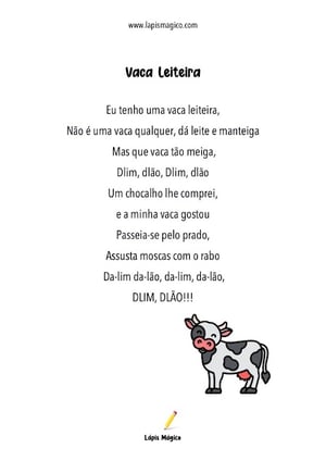 Vaca Leiteira, ficha pdf nº1