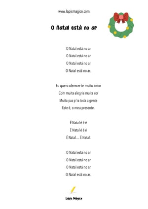 O Natal está no Ar, ficha pdf nº1