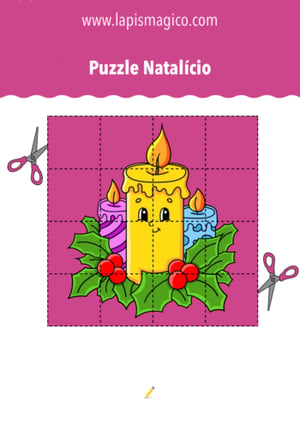 Quebra-cabeças de Natal, ficha PDF nº2