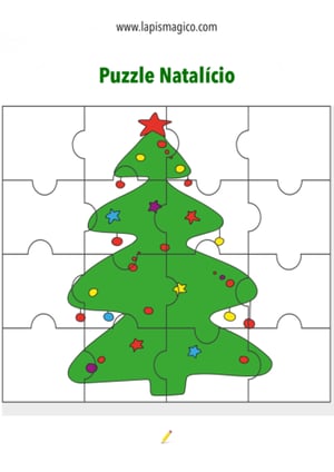 Quebra-cabeças de Natal, ficha PDF nº3