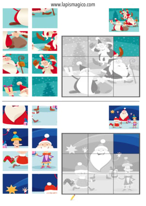 Quebra-cabeças de Natal, ficha PDF nº5