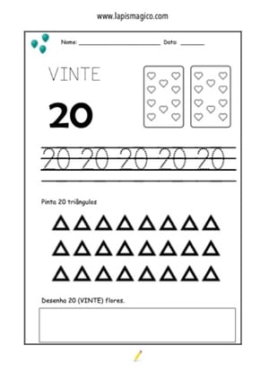 Número dezanove, ficha pdf nº2