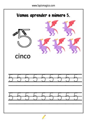 Número cinco, ficha pdf nº2