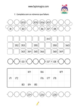 Sequências e regularidades, ficha pdf nº18