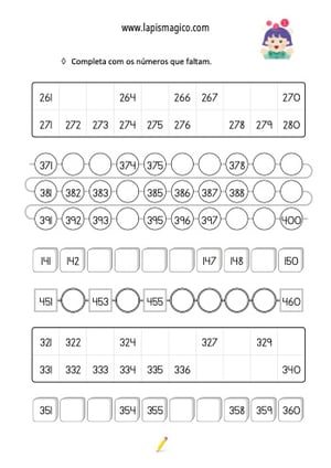 Sequências e regularidades, ficha pdf nº20