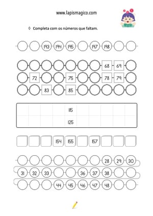 Sequências e regularidades, ficha pdf nº23