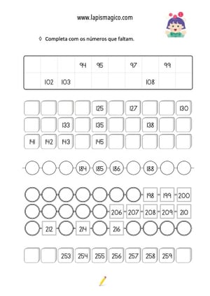 Sequências e regularidades, ficha pdf nº25