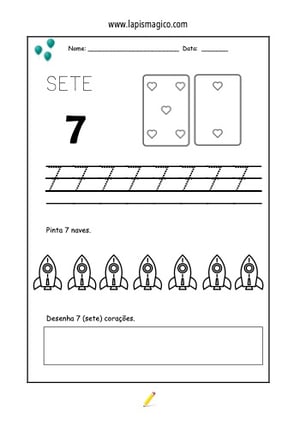 Número sete, ficha pdf nº1
