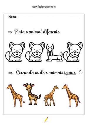 Igual diferente, ficha pdf nº1