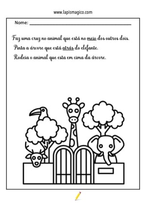 Opostos Frente atrás, ficha pdf nº2
