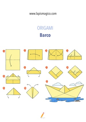 Origamis de barco, ficha pdf nº1