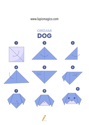 Origamis de cão, ficha pdf nº1